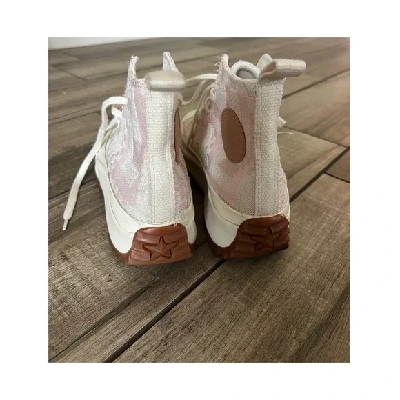 Converse Run Star Hike Platform High Egret Pink Clay Women's Size7.5 - Picture 8 of 8